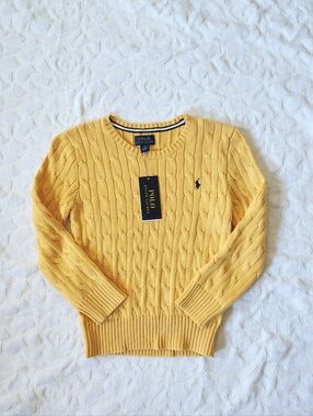 Polo Ralph Lauren Boy's Cable Knit Sweater New 6